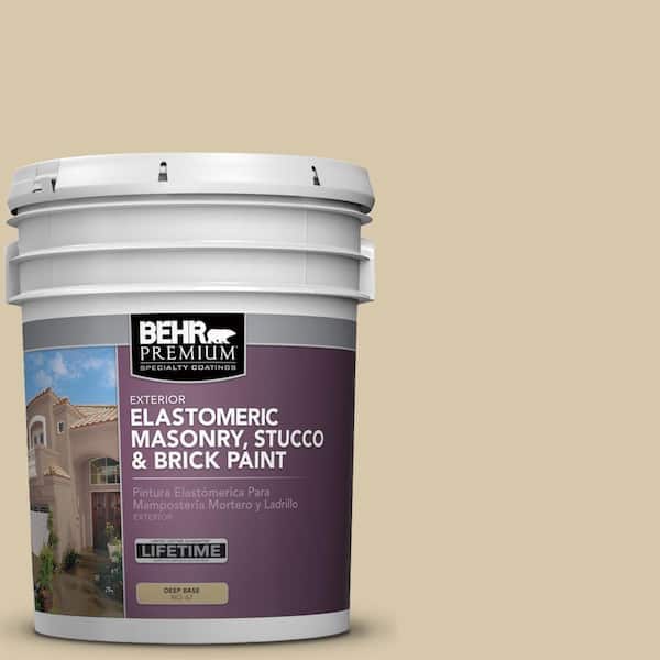 5 gal. #MS-42 Arabian Desert Elastomeric Masonry, Stucco and Brick Exterior Paint