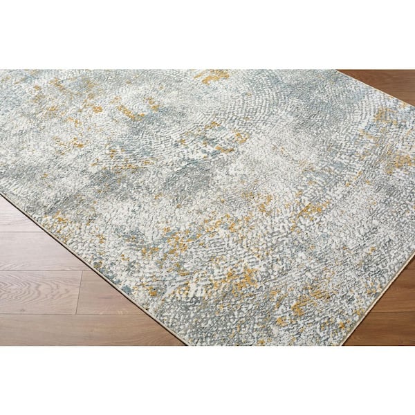 Dresden Gray Modern 2 ft. x 7 ft. Indoor Area Rug