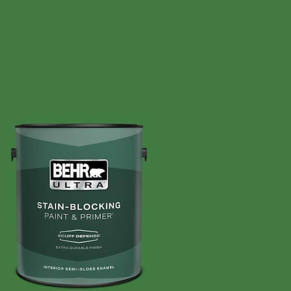 BEHR ULTRA 1 gal. #M390-7 Hills of Ireland Extra Durable Semi-Gloss Enamel Interior Paint & Primer