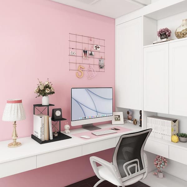 Afoxsos Black 11.8 in. x 11.4 in. Wood Desk Acessories, Small Cute 3-Tier Desk Shelves, Storage Rack and Cubicle Organizers
