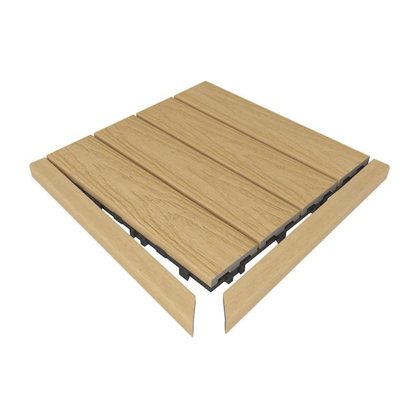 NewTechWood 1/12 ft. x 1 ft. Quick Deck Composite Deck Tile