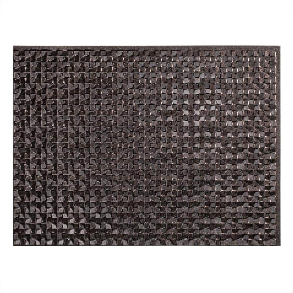 Smoked Pewter 24" x 18" Vinyl Decorative Backsplash Tiles