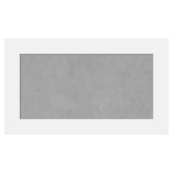 Amanti Art Corvino White 29 in. x 17 in. Framed Magnetic Board