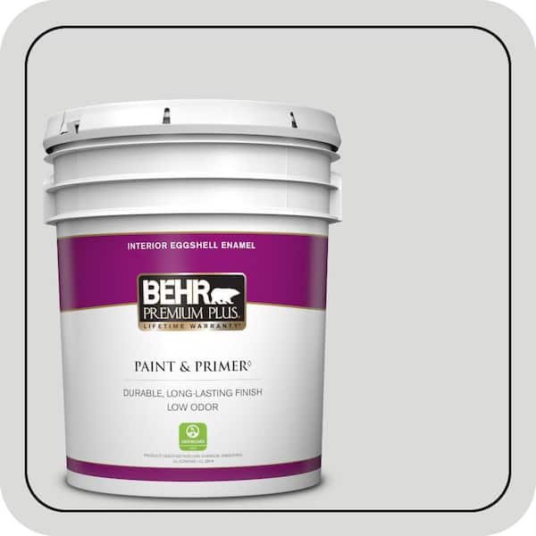 BEHR PREMIUM PLUS 5 gal. #790E-1 Subtle Touch Eggshell Enamel Low Odor Interior Paint & Primer
