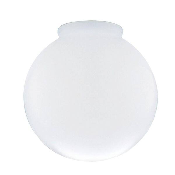 Westinghouse 10 in. White Polyethylene Globe with 4 in. Fitter