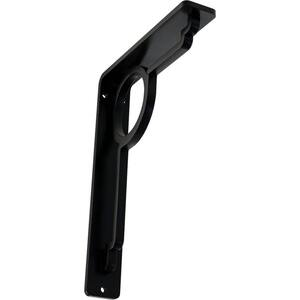 1-1/2 in. x 8 in. x 5-1/2 in. Wrought Iron Single Center Brace Maria Bracket