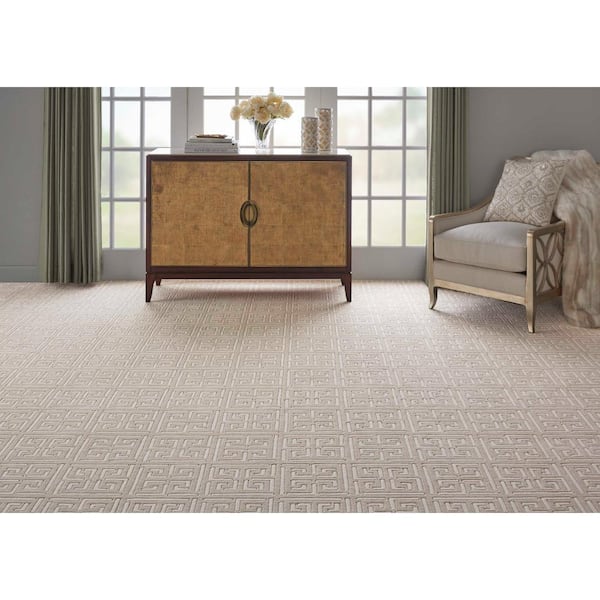 Pandora Dune Brown 13.2 ft. 35.39 oz. Nylon Pattern Installed Carpet