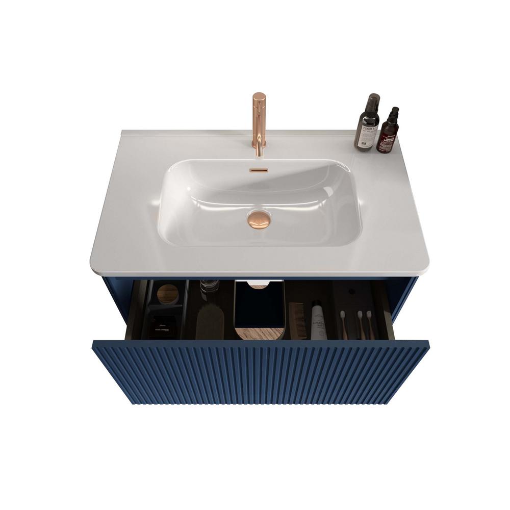 29.9 in. W x 18.3 in. D x 15.6 in. H Single Sink Floating Bath