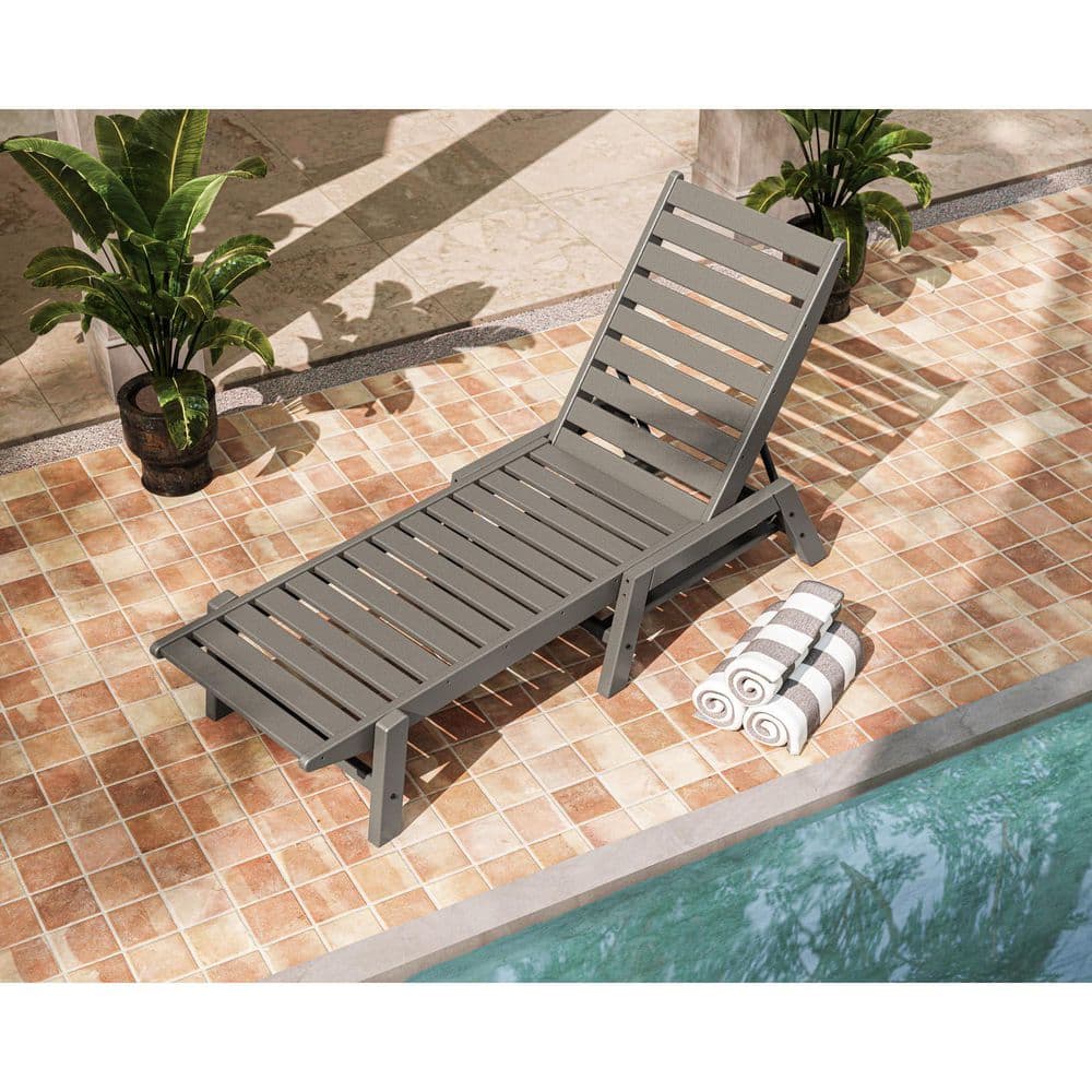 Furniture Polywood Chaise Lounge With Wheels POLYWOOD® Signature