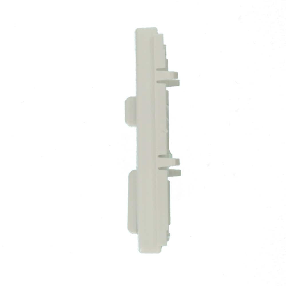 White Indoor Slide Dimmer Switch Faceplate with Locator Light