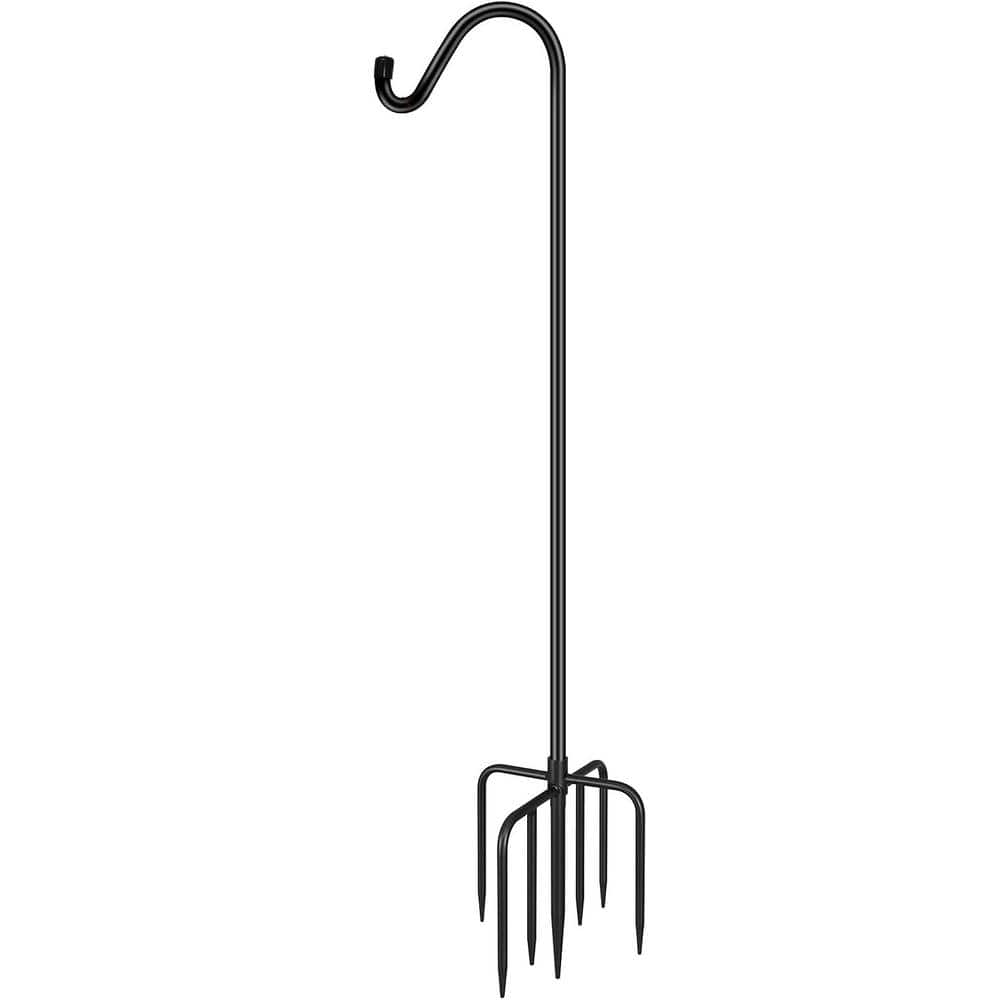108 in. Black Iron Shepards Hooks (1-Pack) DEZ1XV