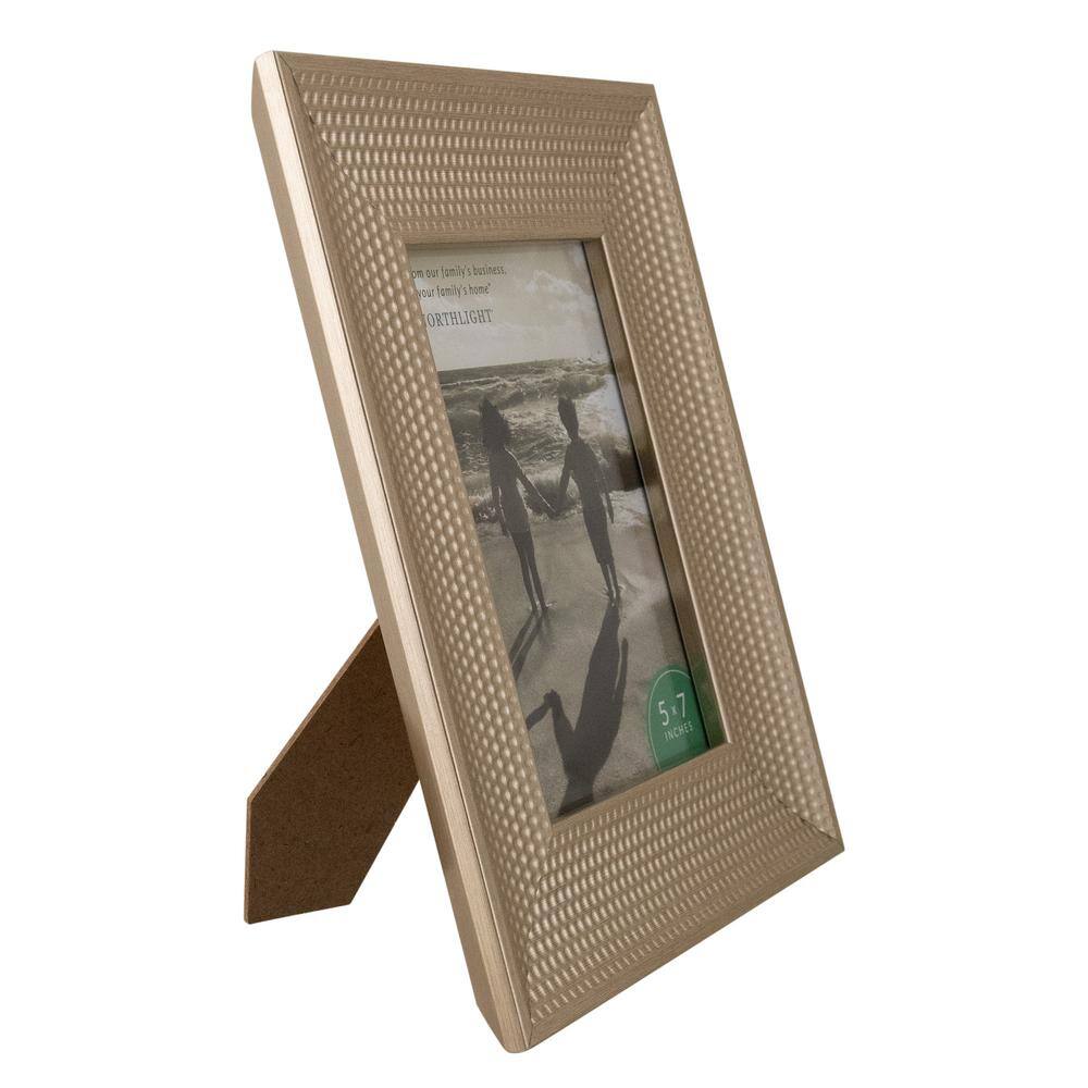 Champagne Gold Honeycomb 5" x 7" Tabletop Photo Frame
