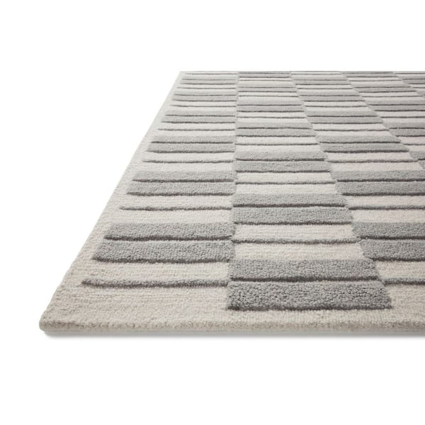 Chris Loves Julia x Loloi Bradley Ivory / Grey 11 ft. -6 in.x 15 ft.  Area Rug