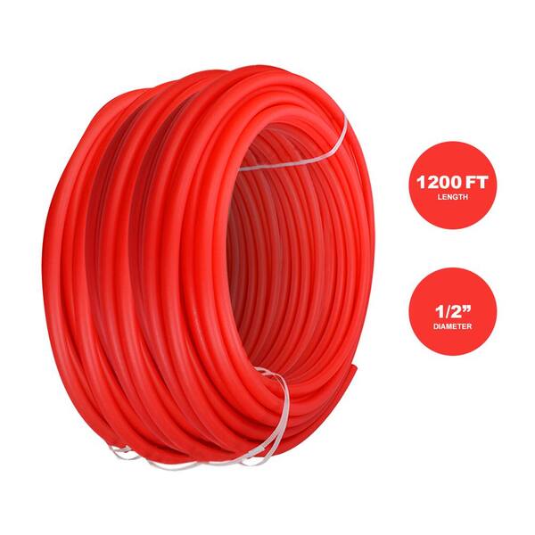 2 Rolls 1/2″300ft PEX Tubing Pipe Non-Barrier Piping Applications Radiant