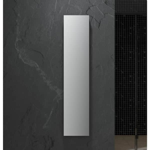 Fresca 15-in x 70-in Fog Free Surface/Recessed Mount Anodized Aluminum Mirrored Soft Close Medicine Cabinet