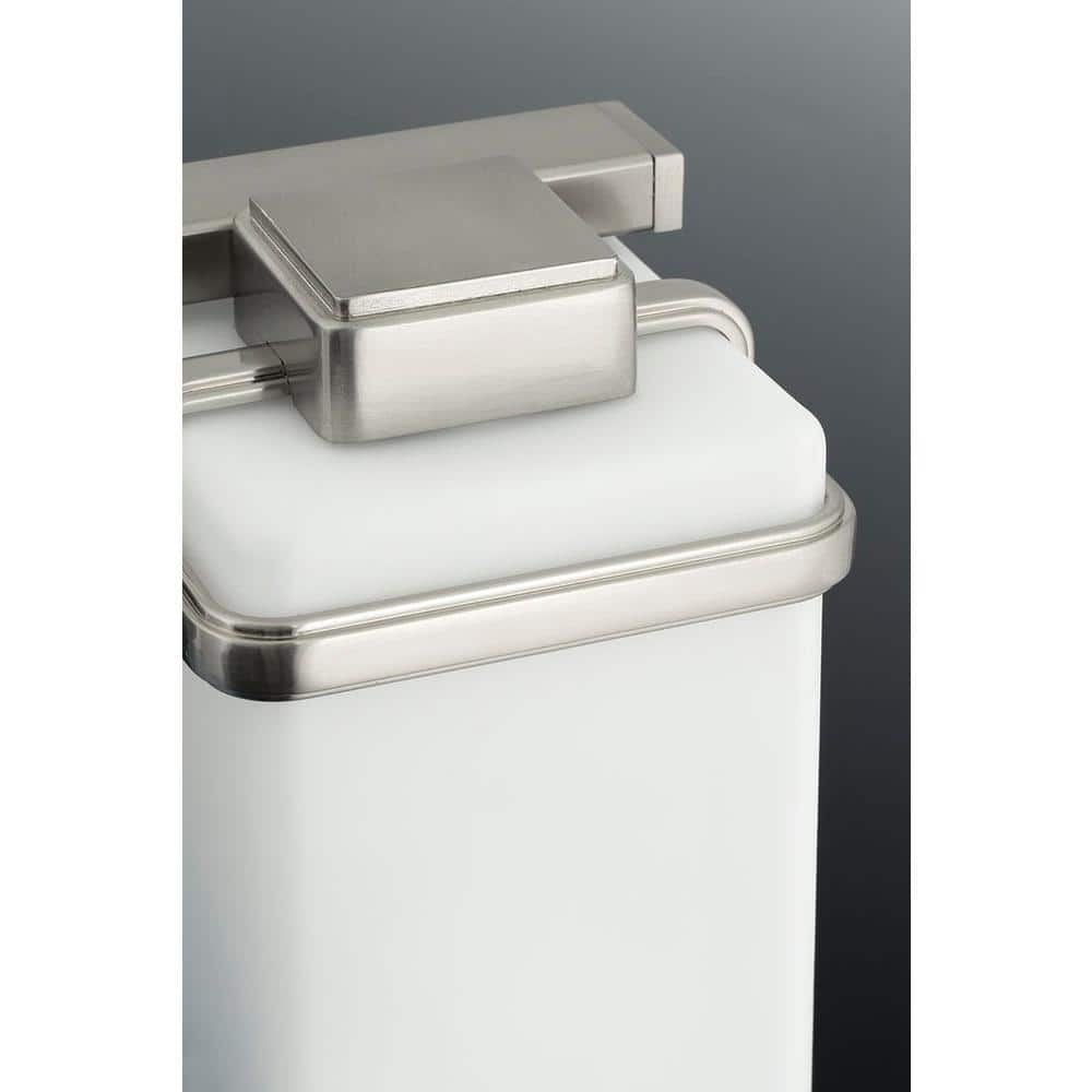Polished Chrome 2-Light Vanity with Etched Glass Shades