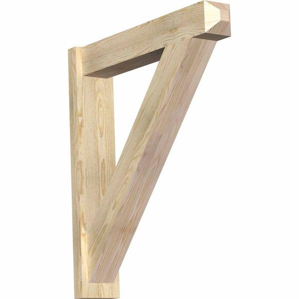 Ekena Millwork 6 in. x 34 in. x 30 in. Douglas Fir Traditional Craftsman Rough Sawn Outlooker
