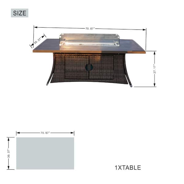 moda en casaモダンエンカーサ　PIPA table ceramic Malibu Metal Platform Modular Outdoor Side Table (33