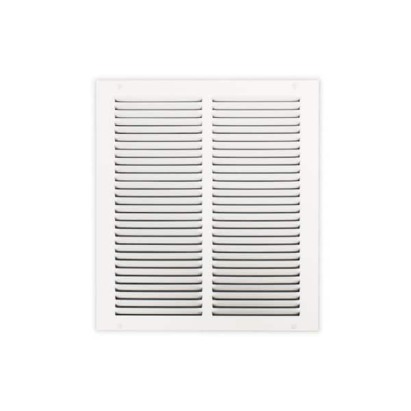Everbilt 12 in. x 14 in. Steel Return Air Grille in White