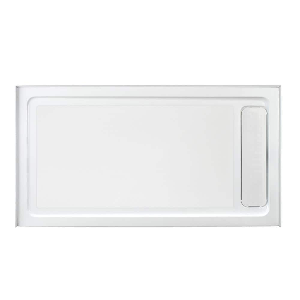 Glacier Bay 32 in. x 60 in. Single Threshold Shower Base with Side ...