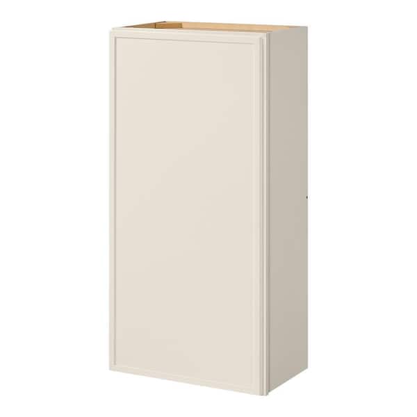 Leyton 21 in. W x 12 in. D x 42 in. H Ready to Assemble Plywood Slim Shaker Wall Kitchen Cabinet in Antique White