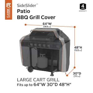 SideSlider 64 in. W x 30 in. D x 48 in. H BBQ Grill Cover