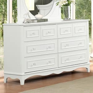 Underhill White 8-Drawer 59.5 in. Dresser