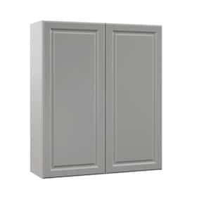 Designer Series Elgin Assembled 36x42x12 in. Wall Kitchen Cabinet in Heron Gray