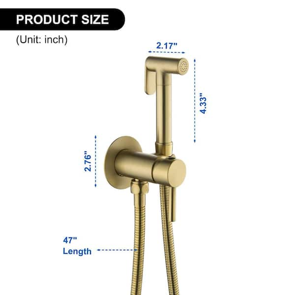 FLG Single-Handle Bidet Faucet with Handle Wall Mount Bidet