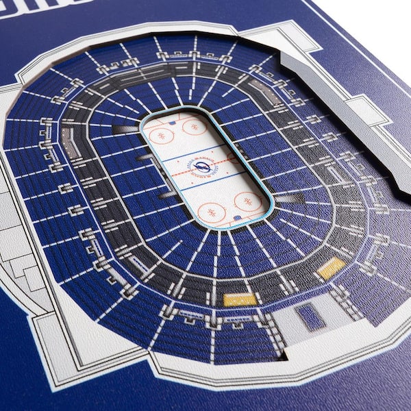 Tampa Bay Lightning Amalie Arena Team Colors Seating Chart - Vintage H