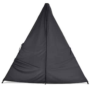 Polyester Waterproof Weather Cover for Hammock Bed Stand in Black