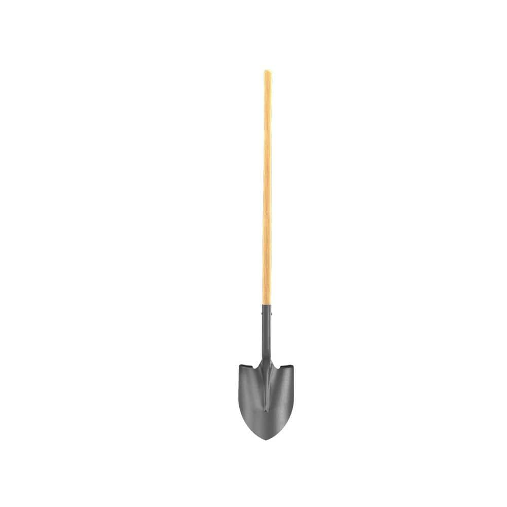 Bon Tool 47 in. Wood Handle Closed Back Round Point Shovel