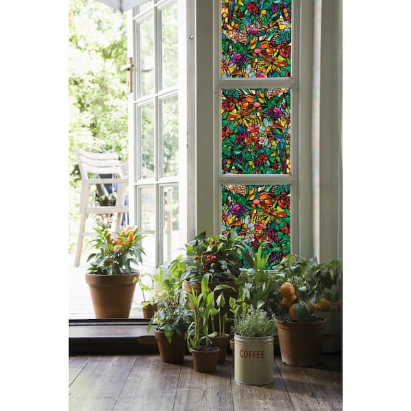 DC Fix - Tulia also Known As Spring Chapel Stained Glass self adhesive Film