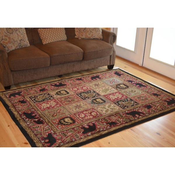 American Destination Ebony Masters Lodge Multi-Color 5 ft. x 8 ft. Area Rug