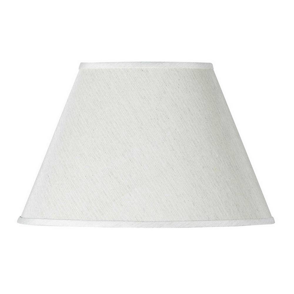 CAL Lighting 10.5 in. Tall White Oval Hardback Linen Shade SH-1141 ...