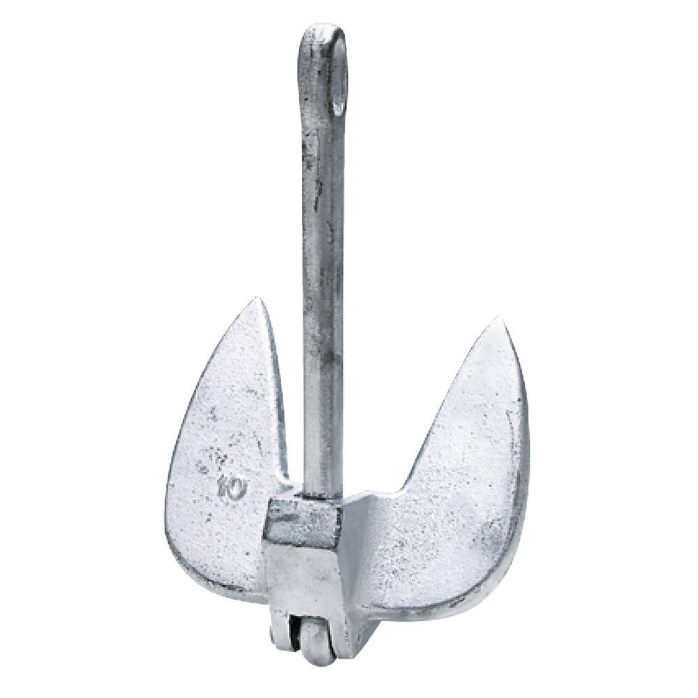 10lb / 5kg - Sand Anchor Galvanised - Boating Fishing Boat Folding