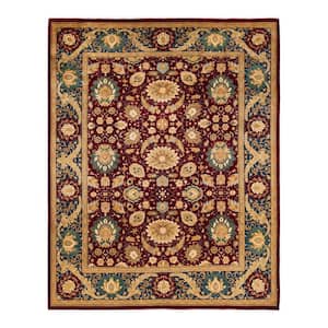 Mogul One-of-a-Kind Traditional Purple 8 ft. 2 in. x 10 ft. 0 in. Oriental Area Rug