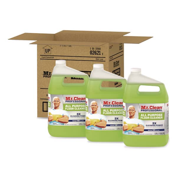 Mr. Clean 1 Gal. Lemon Scent Finished Floor Cleaner (Case of 3)