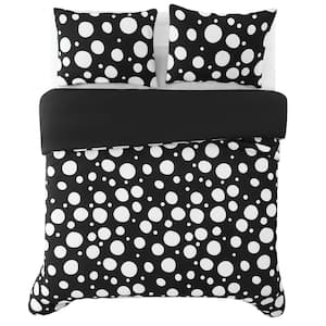 Sophia Dot Full/Queen 3 Piece Multicolor Microfiber Duvet Cover Set