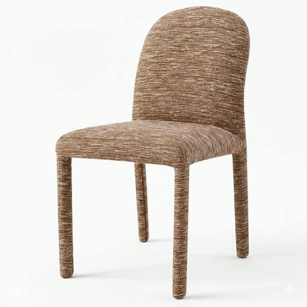 Maven Brown Chenille Side Chair Set of 2