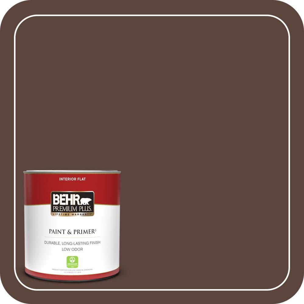 1 qt. #T15-5 Heritage Oak Flat Low Odor Interior Paint & Primer product image for price tracking