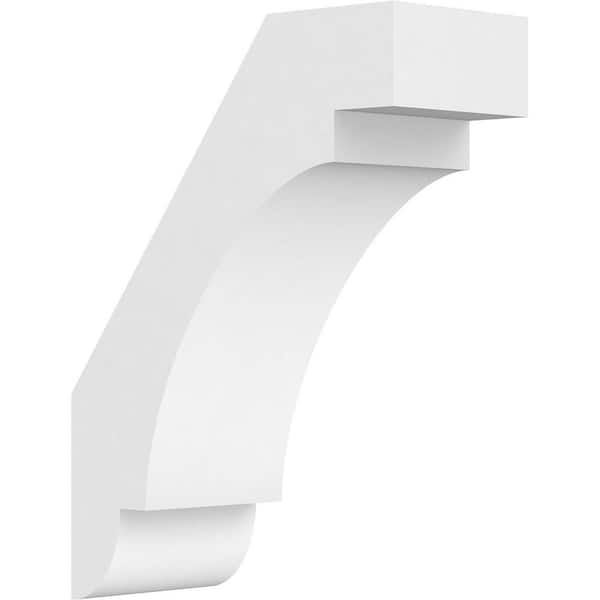Ekena Millwork 5"W x 12"D x 16"H Standard Aspen Architectural Grade PVC Knee Brace