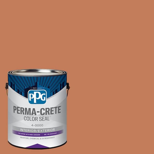 1 gal. PPG1199-6 Brown Clay Satin Interior/Exterior Floor and Porch Paint