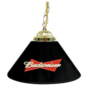 Budweiser Bow Tie 1-Light Black Billiard Light