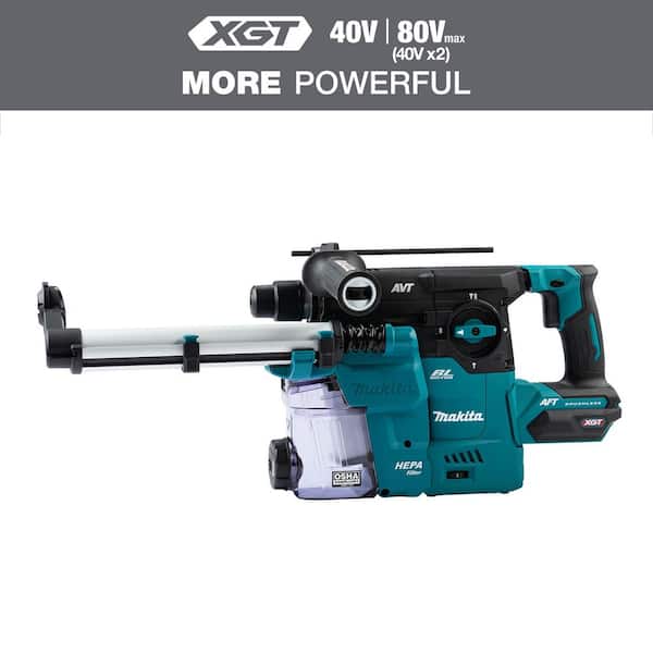 40V max XGT Brushless Cordless 1-3/16 in. Rotary Hammer w/Dust Extractor, AFT, AWS Capable (Tool Only)