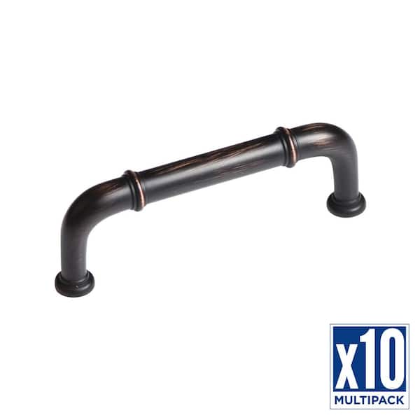 HICKORY HARDWARE Cottage 3 in. (76 mm) Vintage Bronze Cabinet Pull (10-Pack)