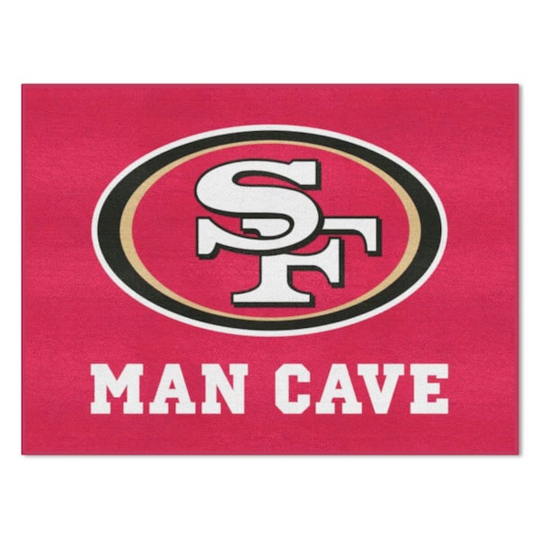FANMATS San Francisco 49ers Red Man Cave 3 ft. x 4 ft. Area Rug