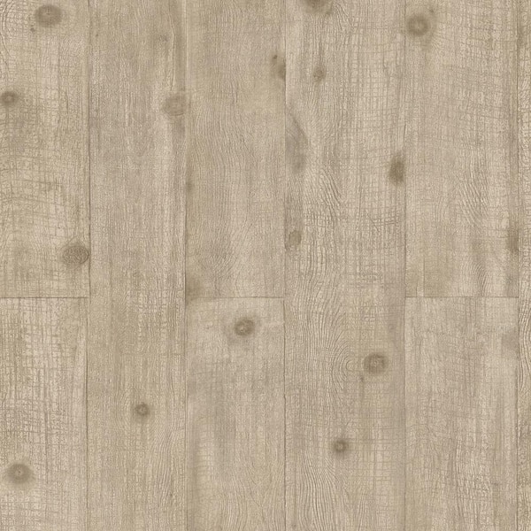 The Wallpaper Company 56 sq. ft. Neutral Wood Paneling Wallpaper