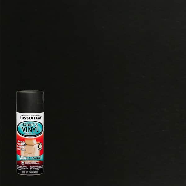 Rust-Oleum Automotive 11 oz. Flat Black Fabric & Vinyl Spray (6-Pack)  248919 - The Home Depot