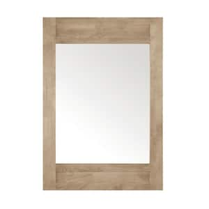 Aberdeen 28 in. W x 40 in. H Rectangular Framed Wall Mount Bathroom Vanity Mirror in Antique Oak